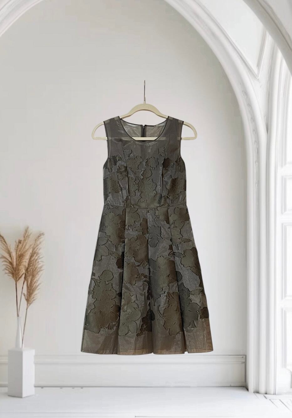 Elie Tahari Cocoa Jessy Sleeveless Fit & Flare Dress Size 2
